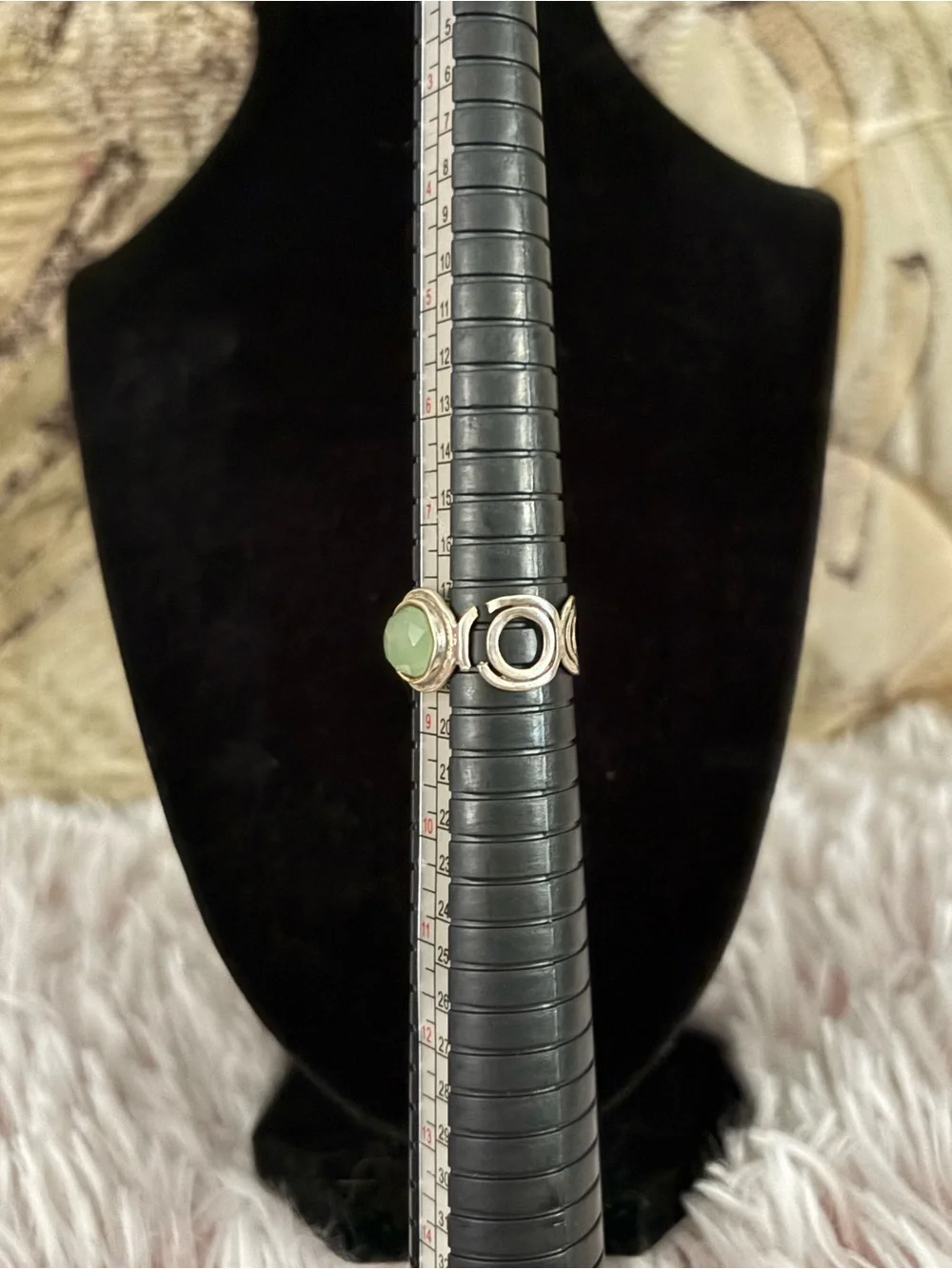 925 Sterling Silver Vintage Gemstone Ring - Size 8 *Broken*